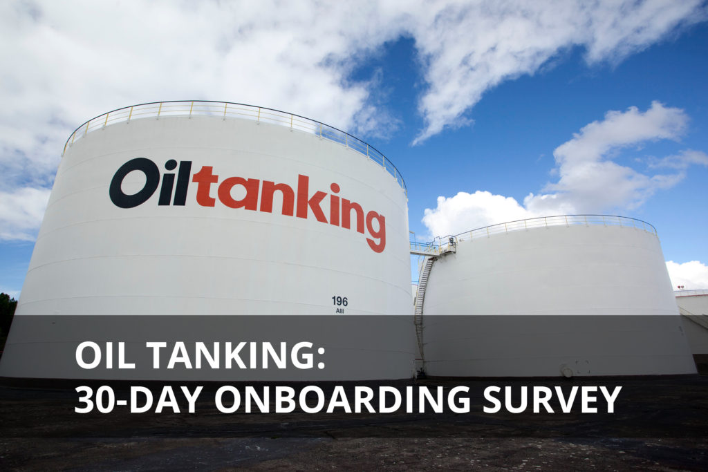 Onboarding and inducting new people into Oil Tanking Let's Talk Talent