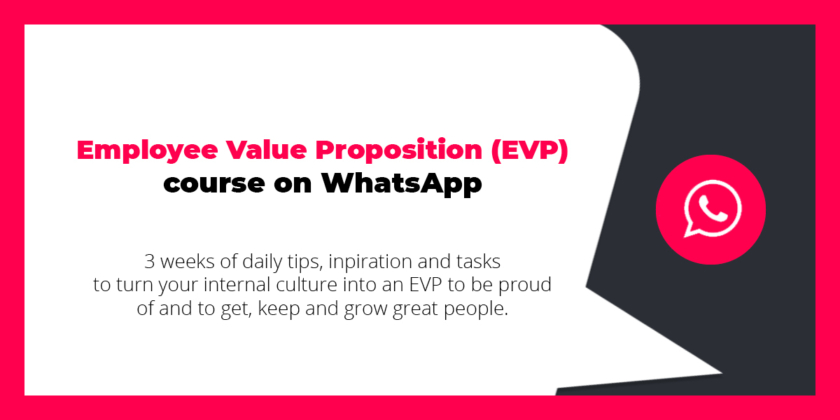 Employee Value Proposition course on WhatsApp
