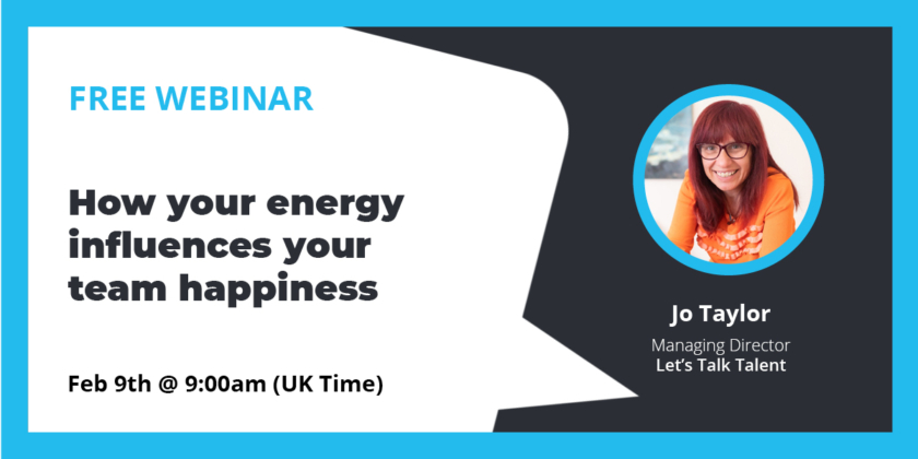 How your energy influences you team happiness - Free webinar