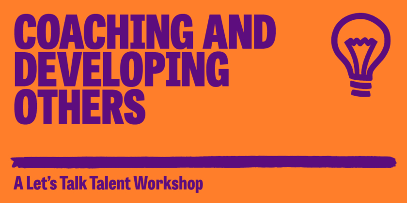 Coaching and developing others workshop | Let's Talk Talent