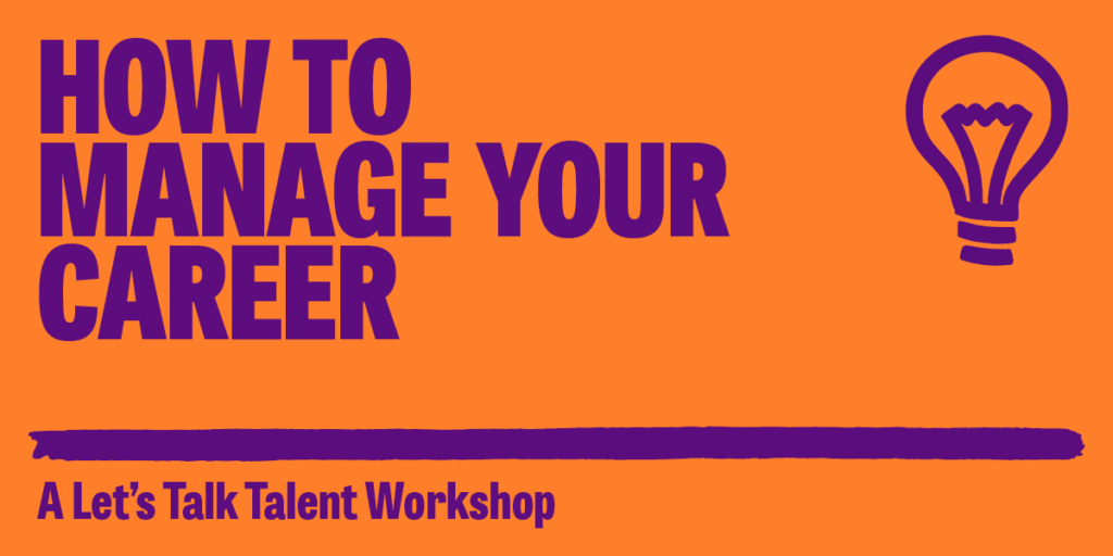 How to manage your career workshop