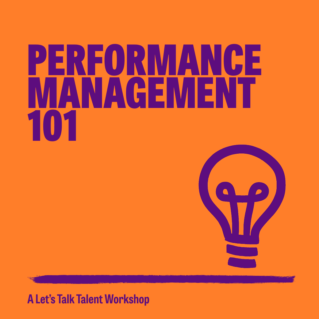 Performance management 101 Workshop